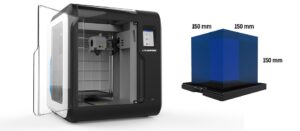 dhs adventrure 3 3d printer volume impression