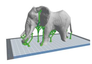 dhs inventor 2s 3d printer support impression 1
