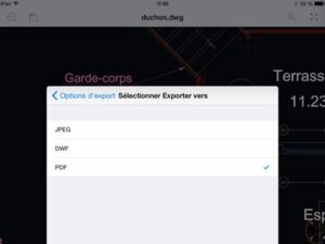 cad Exportez vos plans simplement