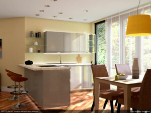 final render chiswick ap2 livingroom kitchen view3 vers2